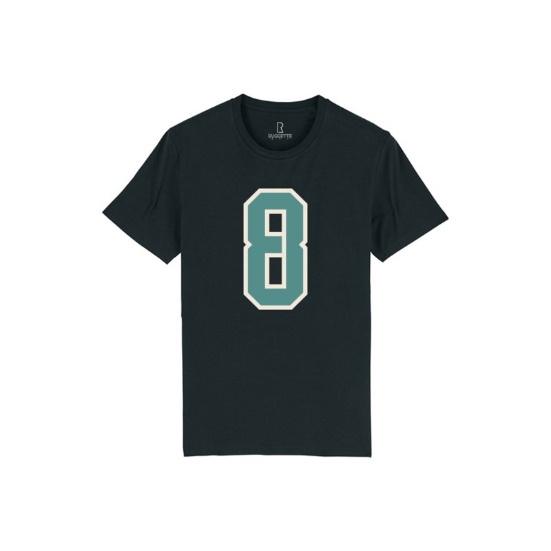 Vintage Number 8 Tee – SAMPLE XS Home (Black Fern)