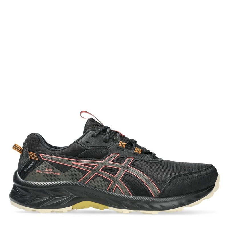 Asics Gel Venture 10 Trail Running Low Top Sneakers 6 (39.5) Black/Stone