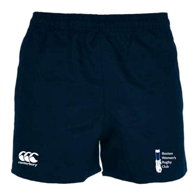 Boston Women’s RFC Professional Polyester Rugby Short by Canterbury Y6 Navy