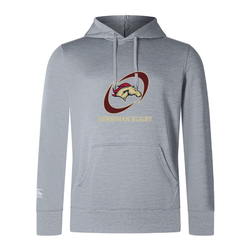 Herriman High School Rugby Club Lightweight Hoodie by Canterbury Y4 Grey