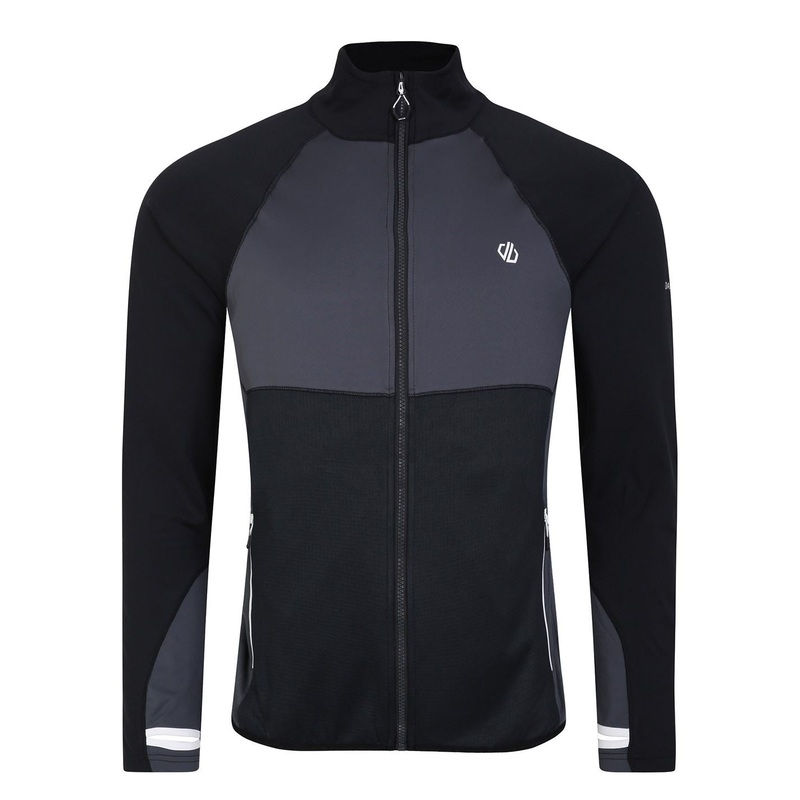 Dare 2b Zip Neck Regular Fit Fleece Sweatshirt 2X Large Cinmn/TscnRd