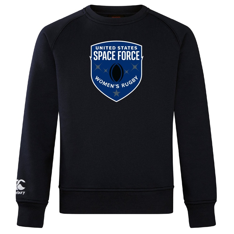 US Space Force Women’s Rugby Club Crew Sweatshirt by Canterbury XS Black