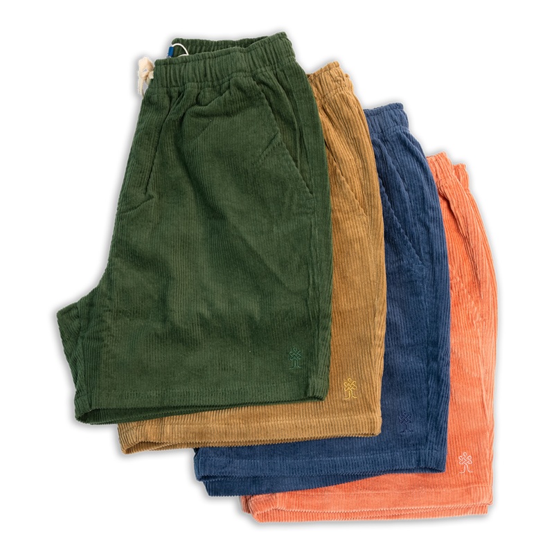 5.5″ Organic Cotton Corduroy Shorts Pacific Blue S