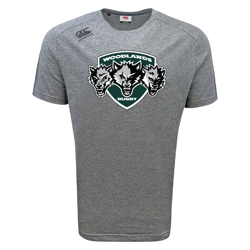 Woodlands Youth Wolfpack Tempo Vapodri T-Shirt by Canterbury XS Black