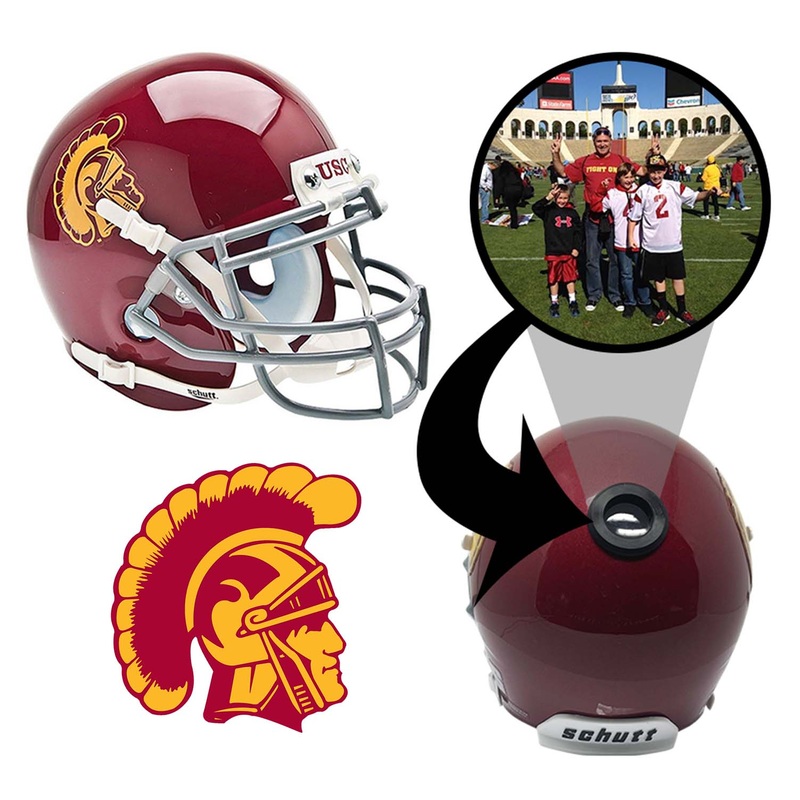 USC Trojans College Football Collectible Mini Helmet – Picture Inside – FANZ Collectibles