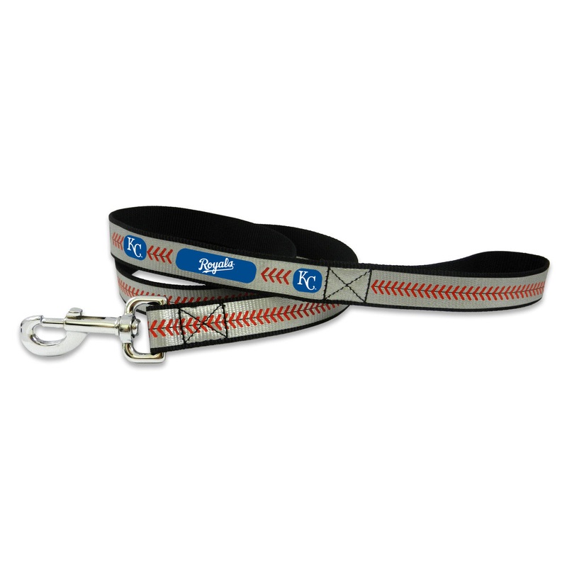 Gamewear Kansas City Royals Reflective Baseball Pet Leash Size Large