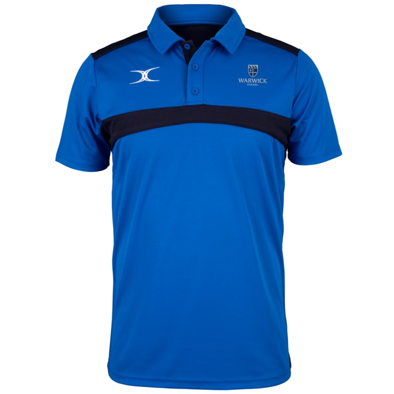Warwick School Equipment Junior’s Royal / Dark Navy Photon Mens Polo 5 – 6 Yrs