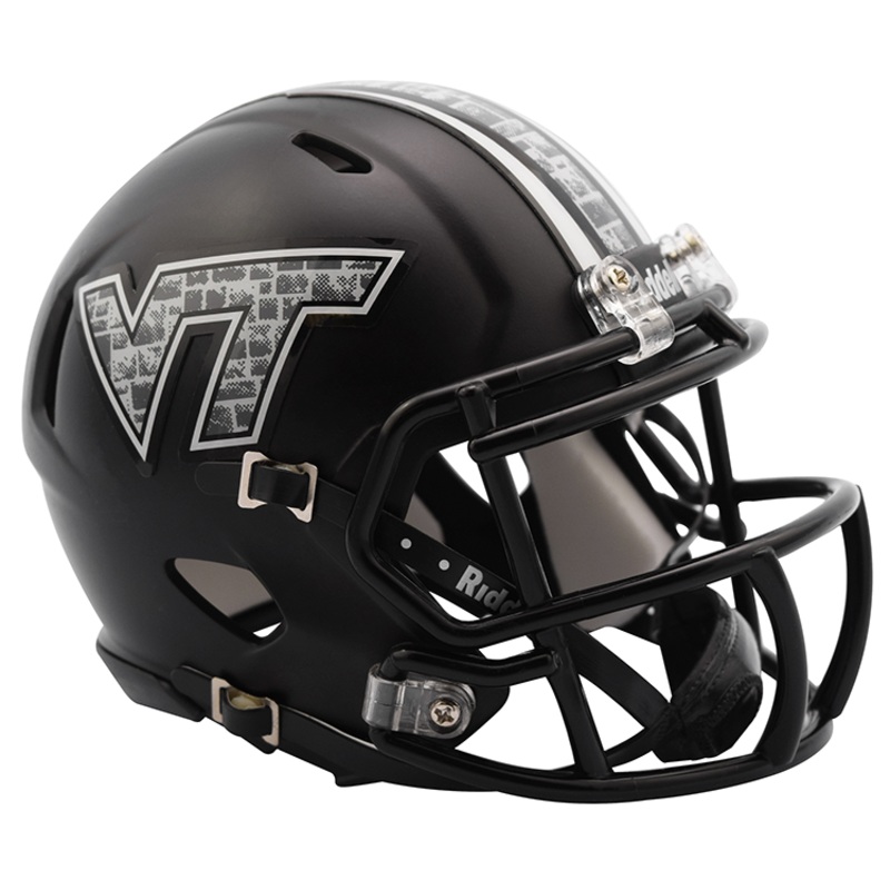 Virginia Tech Hokies Mini Speed Helmet – Matte Black