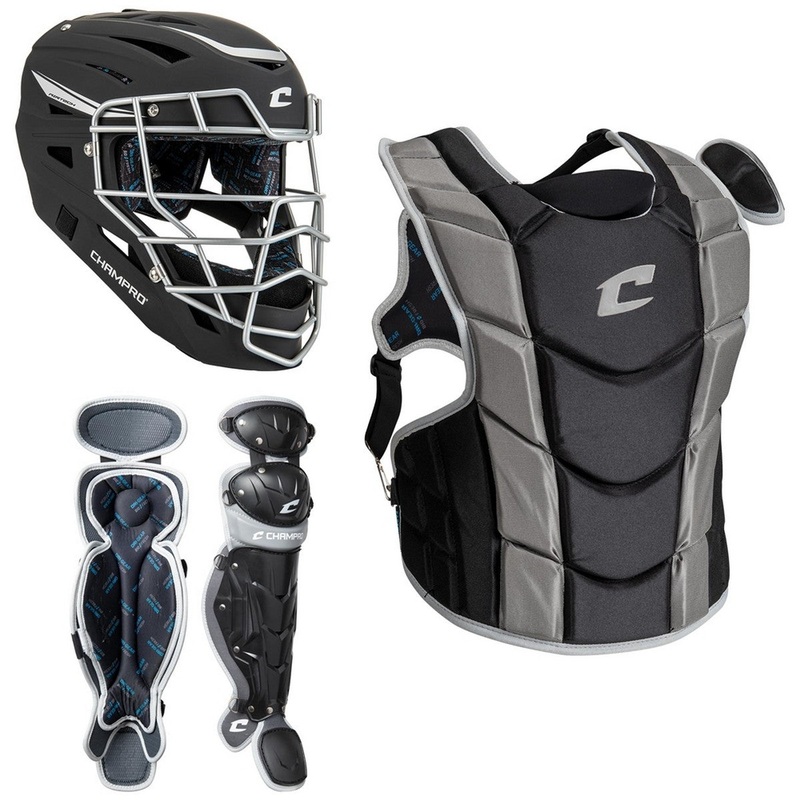 Champro Optimus Pro Fastpitch Catchers Kit Ages 12+ BLACK