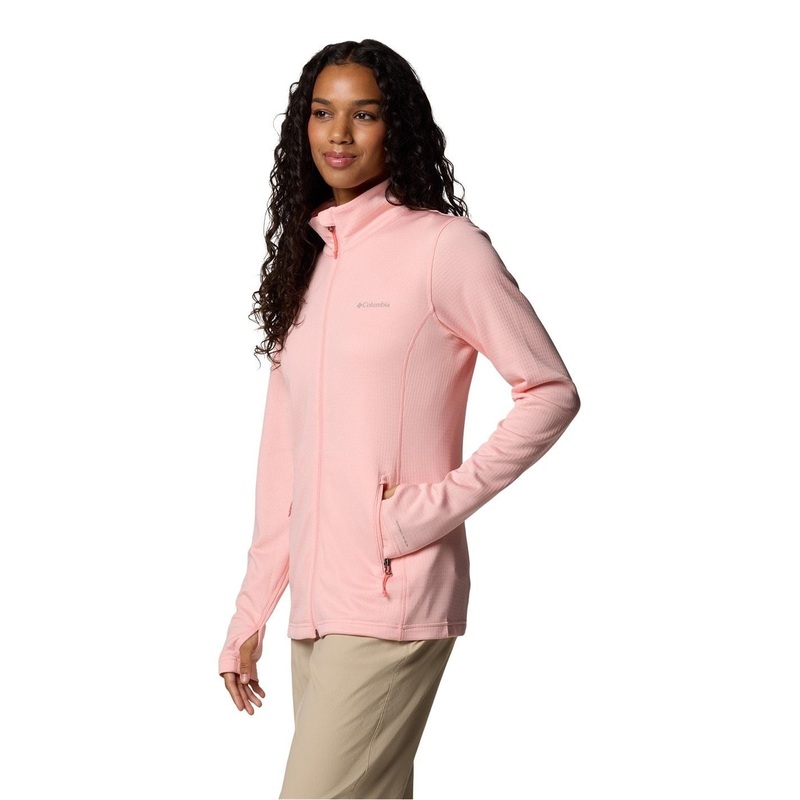 Columbia Womens Park View Fleece Jacket Small Pink Sand