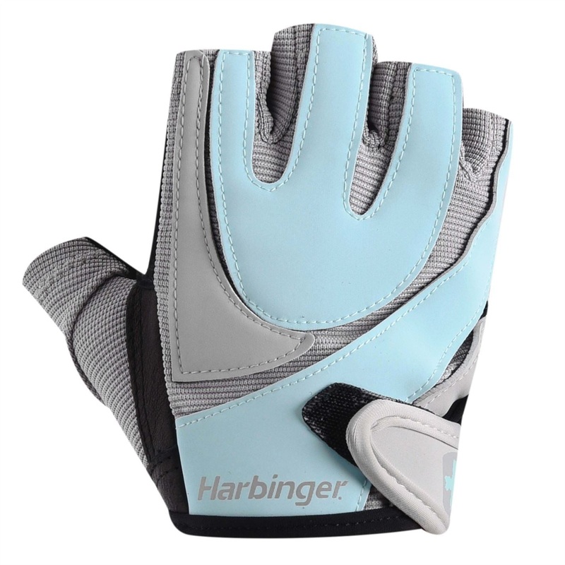 Harbinger Training Grip Gloves Large Blue/Grey