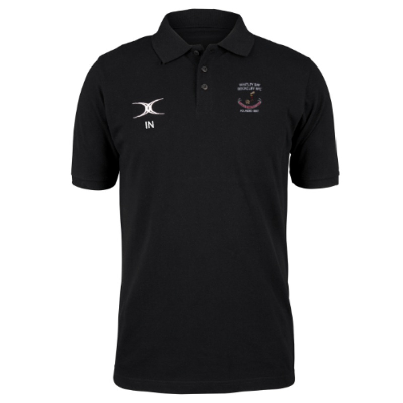 Whitley Bay Rockcliff RFC Seniors Black Quest Polo XS