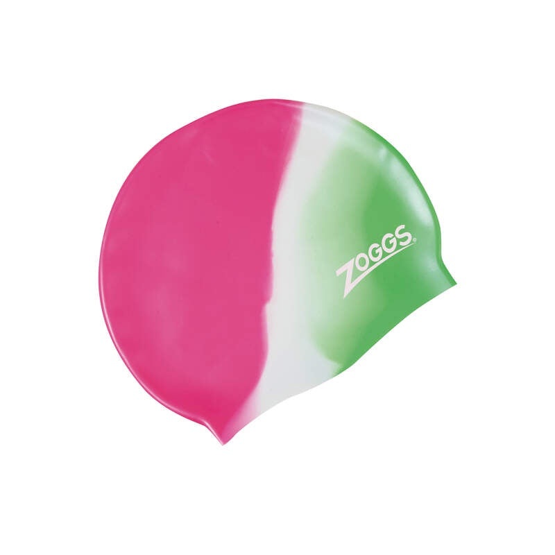 Zoggs Junior Silicone Multi Colour Swim Cap – Assorted Colours Pink
