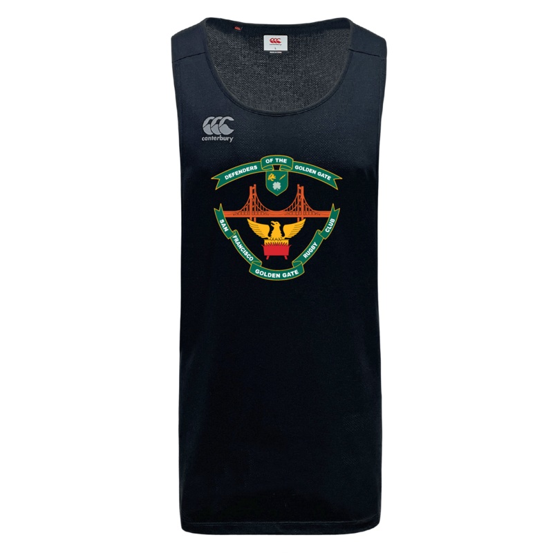 San Francisco Golden Gate Tempo Vapodri Singlet by Canterbury XS Black