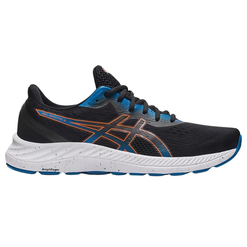 Asics Gel Excite 8 Mens Running Shoes UK 7 Black Marigold Orange – 004