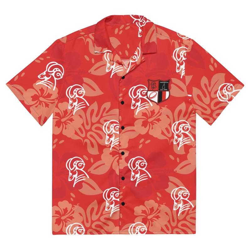 Amoskeag Rugby Hawaiian Unisex button shirt 2XS