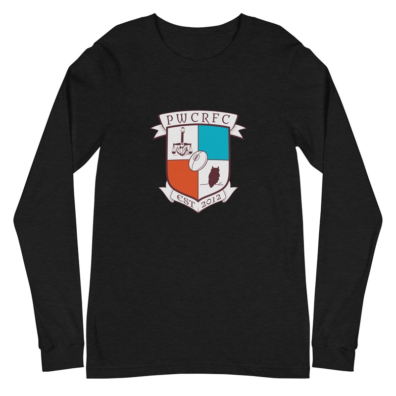 PWCRFC Owls Long Sleeve Social Tee Black Heather XS