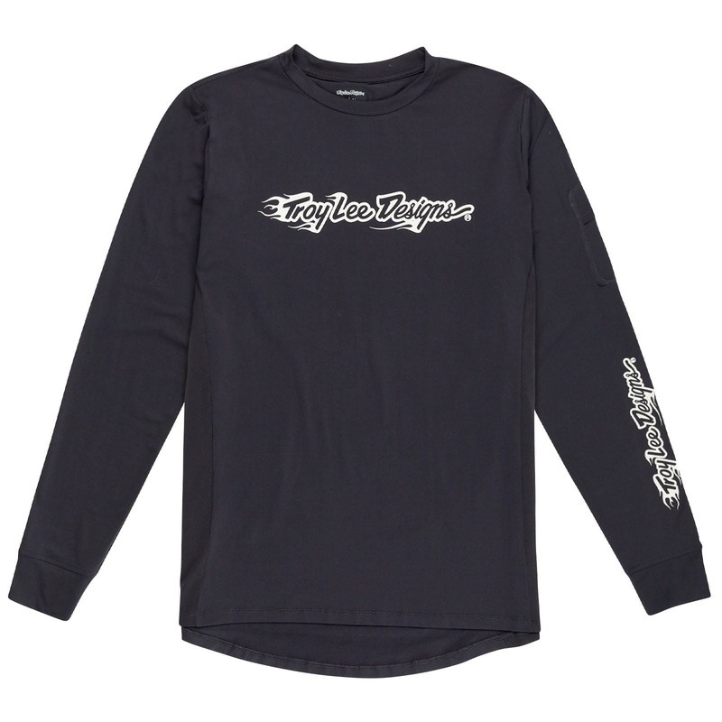Youth Ruckus Long Sleeve Ride Tee Burn Out Carbon CARBON XS