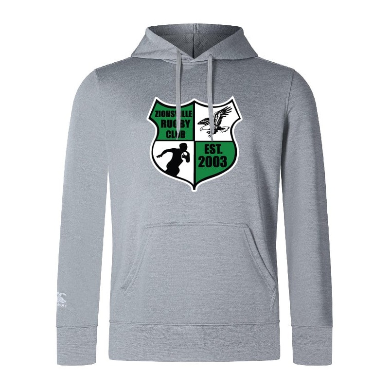 Zionsville Rugby Club Lightweight Hoodie by Canterbury Y4 Black