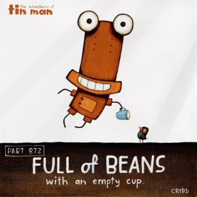 Full of Beans – Tin Man Framed Print by Tony Cribb