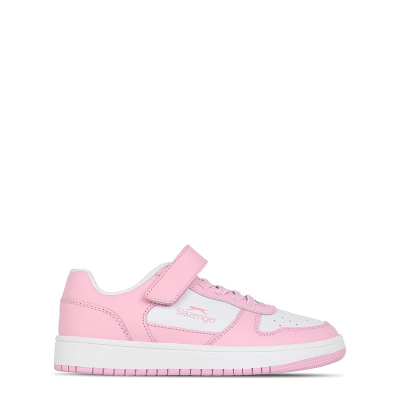 Slazenger Tower Low Trainers Childrens C12 (30.5) Pink/White