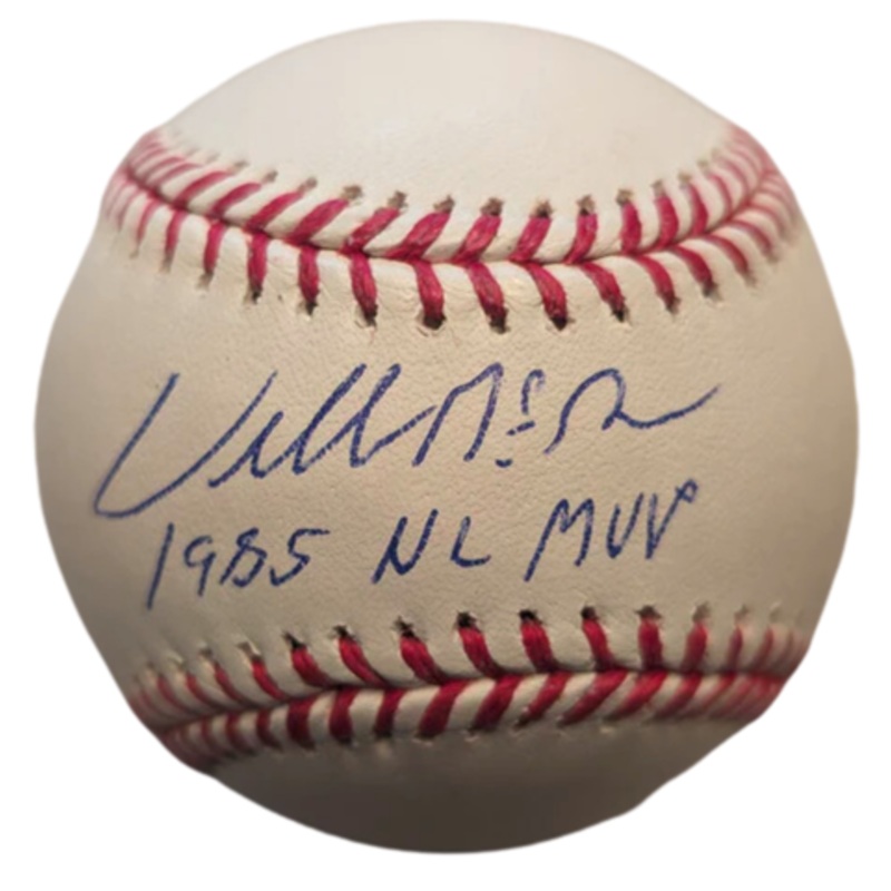 Willie McGee Autographed “1985 NL MVP” Baseball