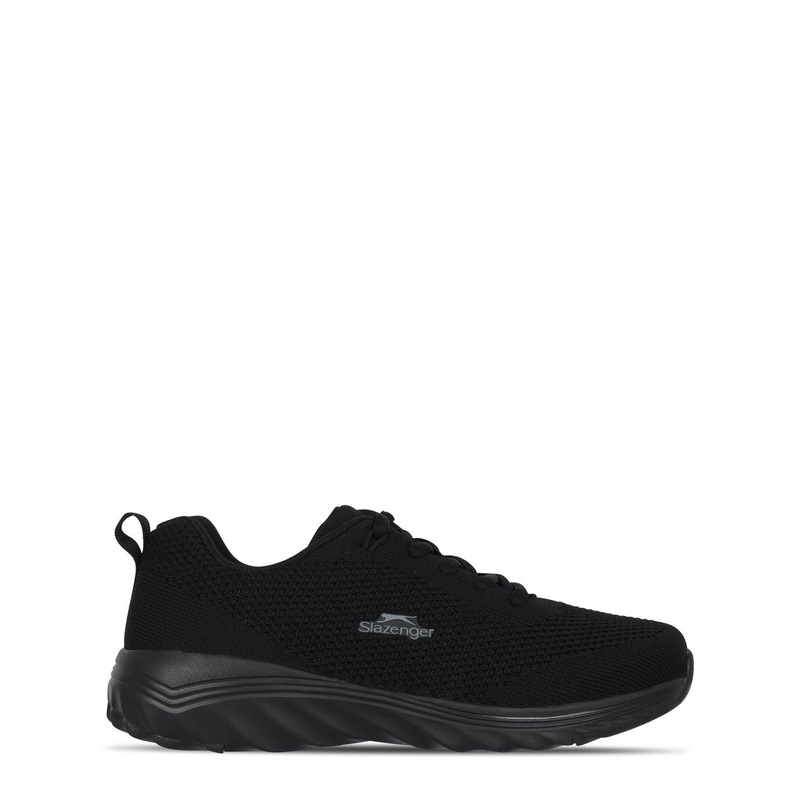 Slazenger Jenson Trainers Junior 3 (35.5) Black/Black
