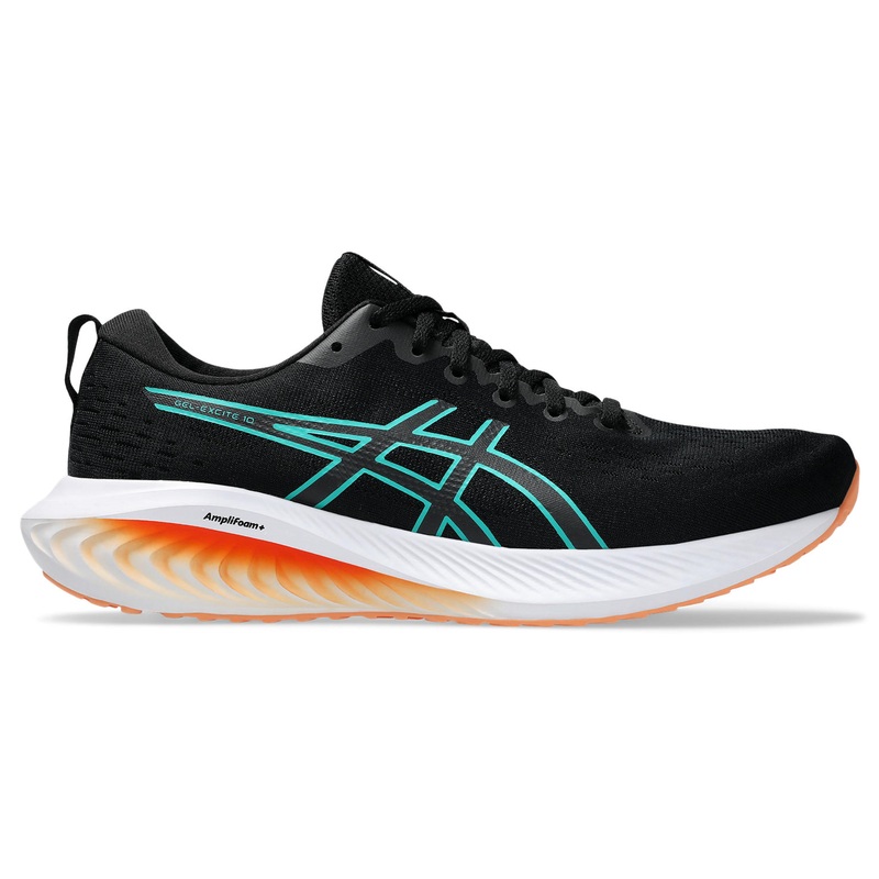 ASICS Gel-Excite 10 Mens Running Shoes Black/Wave Teal US 7