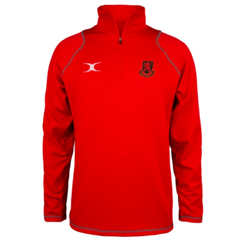 Wynmondham RFC Adult’s Red Quest Mens 1/4 Zip Fleece XS