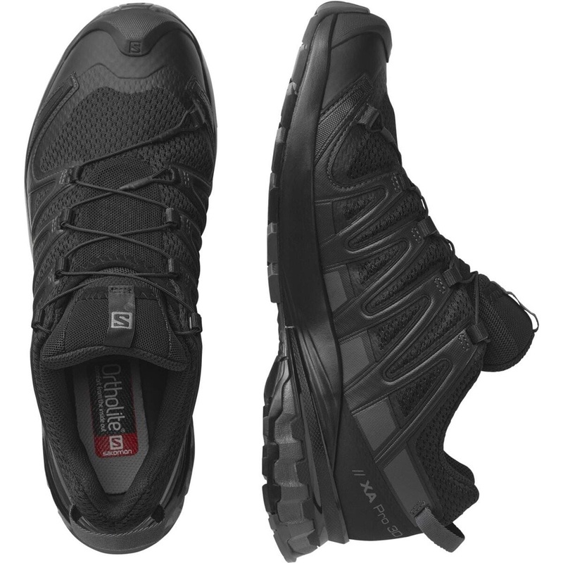 Salomon Mens Xa Pro 3d V8 Trail Running Shoes 10.5 (45.3) Black/Black