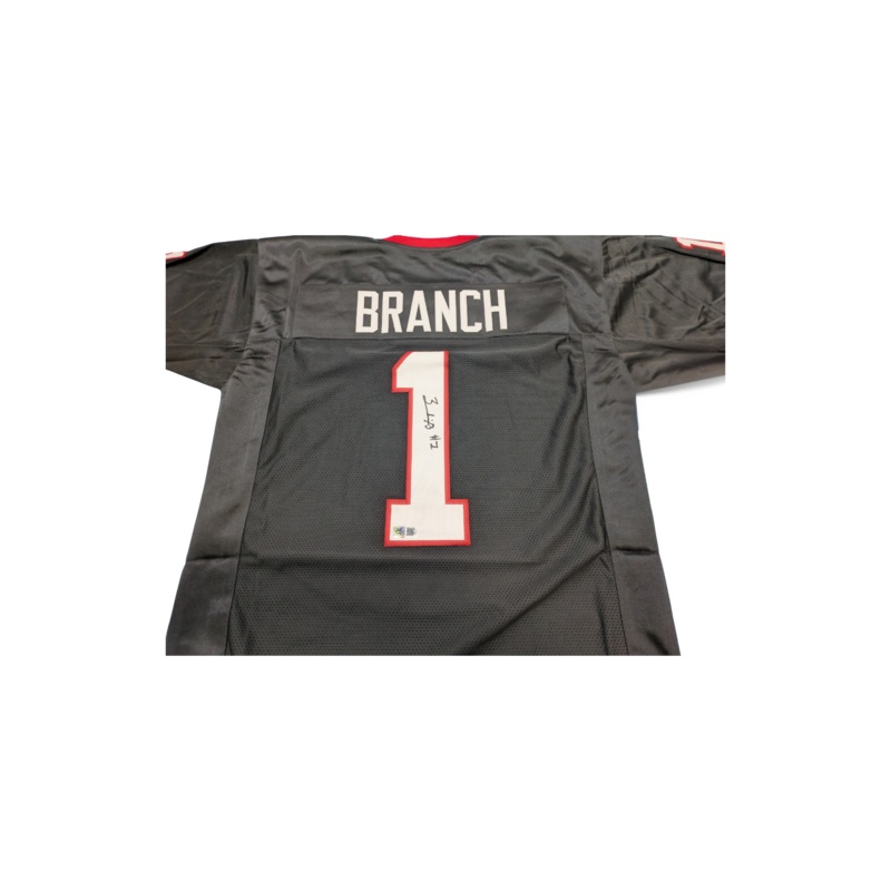 Zachariah Branch Autographed Black Georgia Custom Jersey
