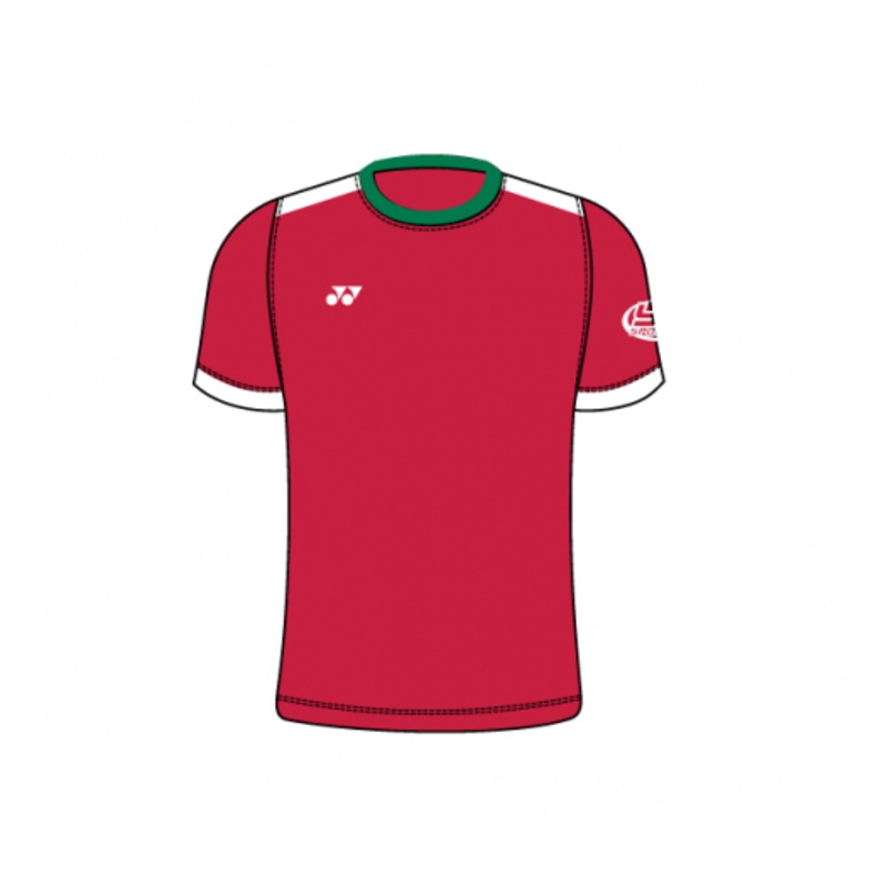 Badminton Wales Training Kit T010 Charge T shirt M XS GREEN/RED