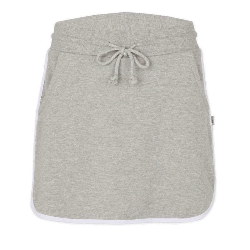 Boxercraft Women’s French Terry Skort Oxford Heather/White XS