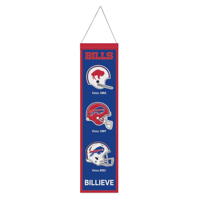 Wincraft Buffalo Bills Heritage Evolution Design Wool Banner 8×32