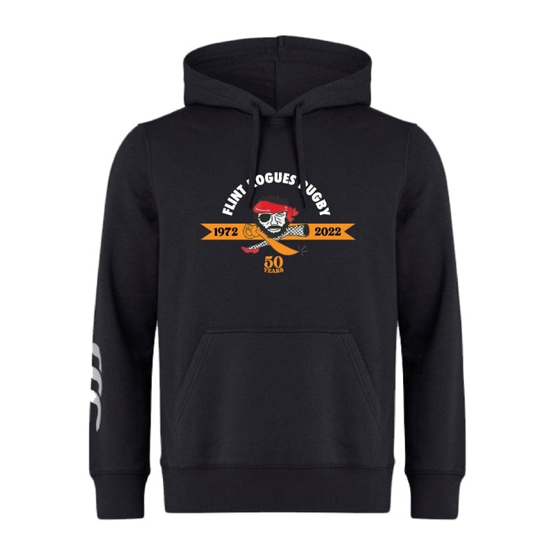 Flint Rogues Club Hoodie by Canterbury Y4 Black