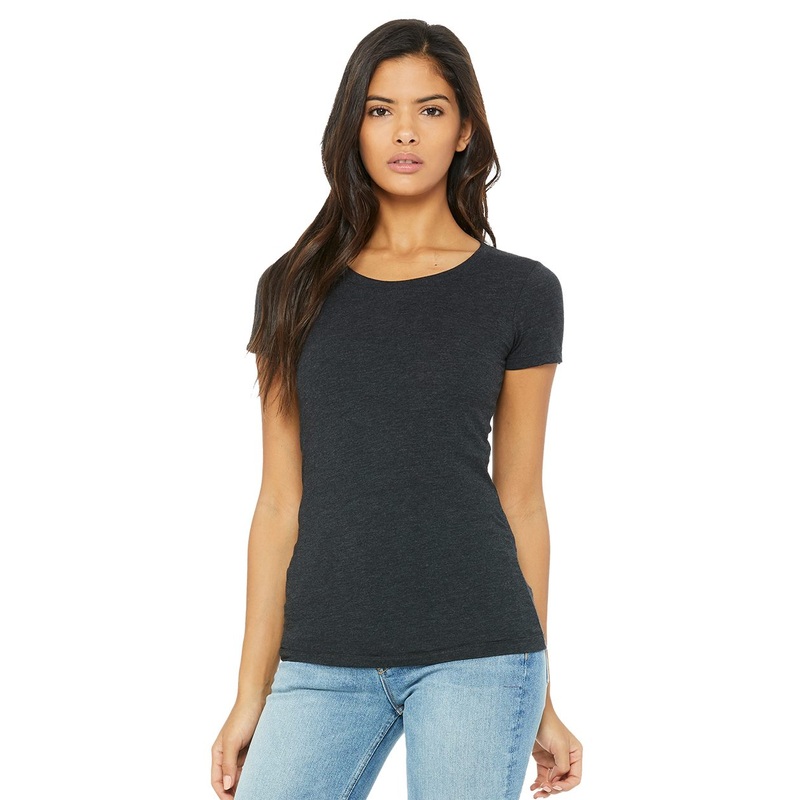 BELLA + CANVAS Women’s Triblend Tee Charcoal Black Triblend S