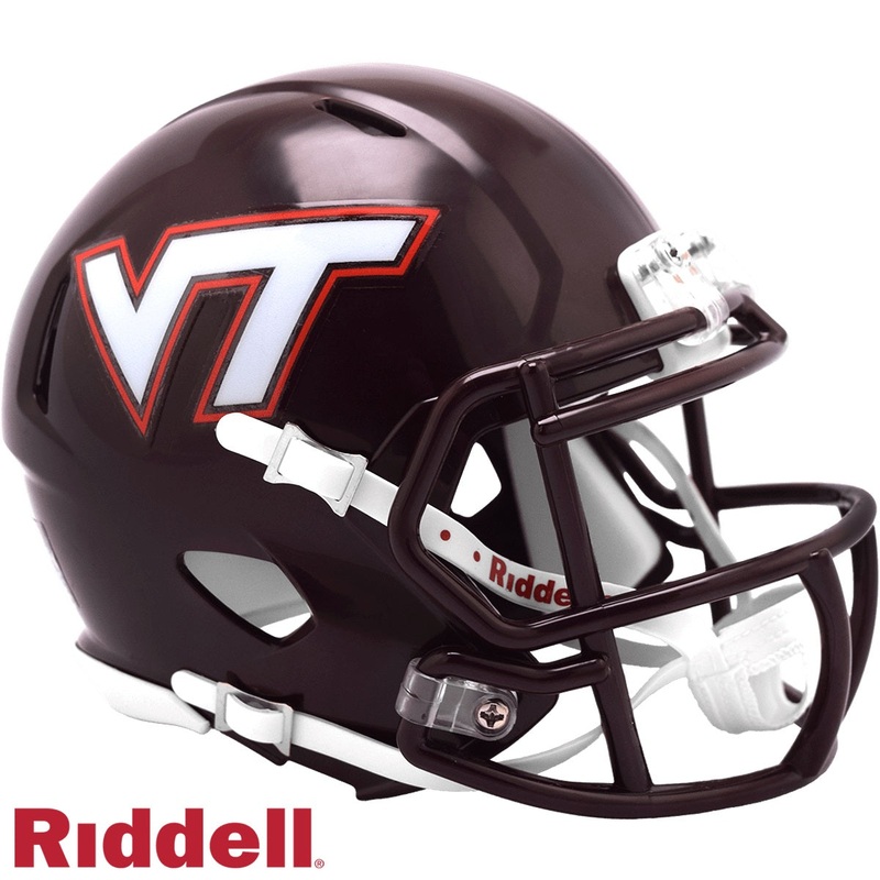 Virginia Tech Hokies NCAA Mini Speed Football Helmet Maroon 2024 New in Box