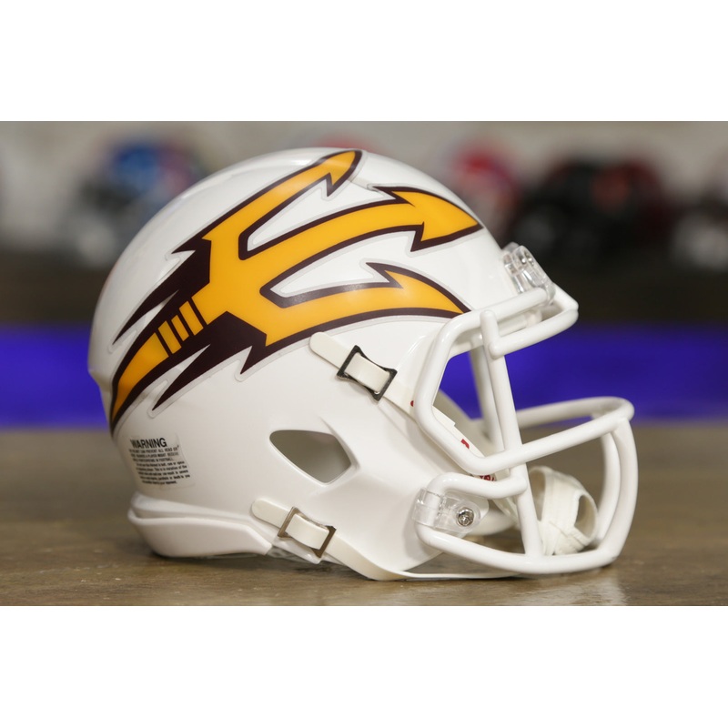 Arizona State Sun Devils Riddell Speed Mini Helmet – Metallic White
