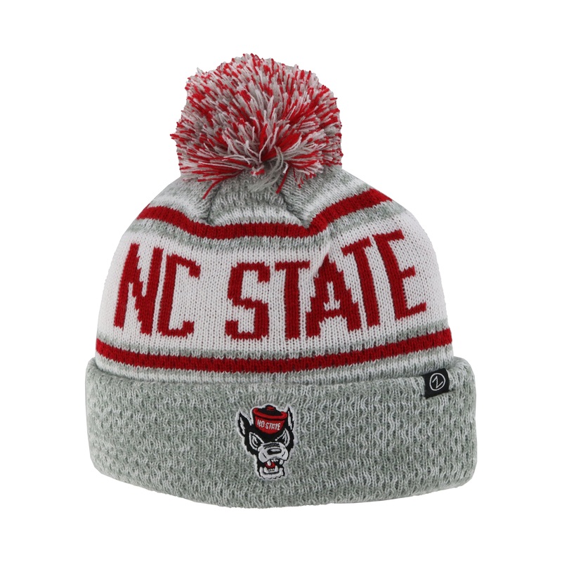 NC State Wolfpack “Snag” Wolfhead Cuffed Pom Beanie