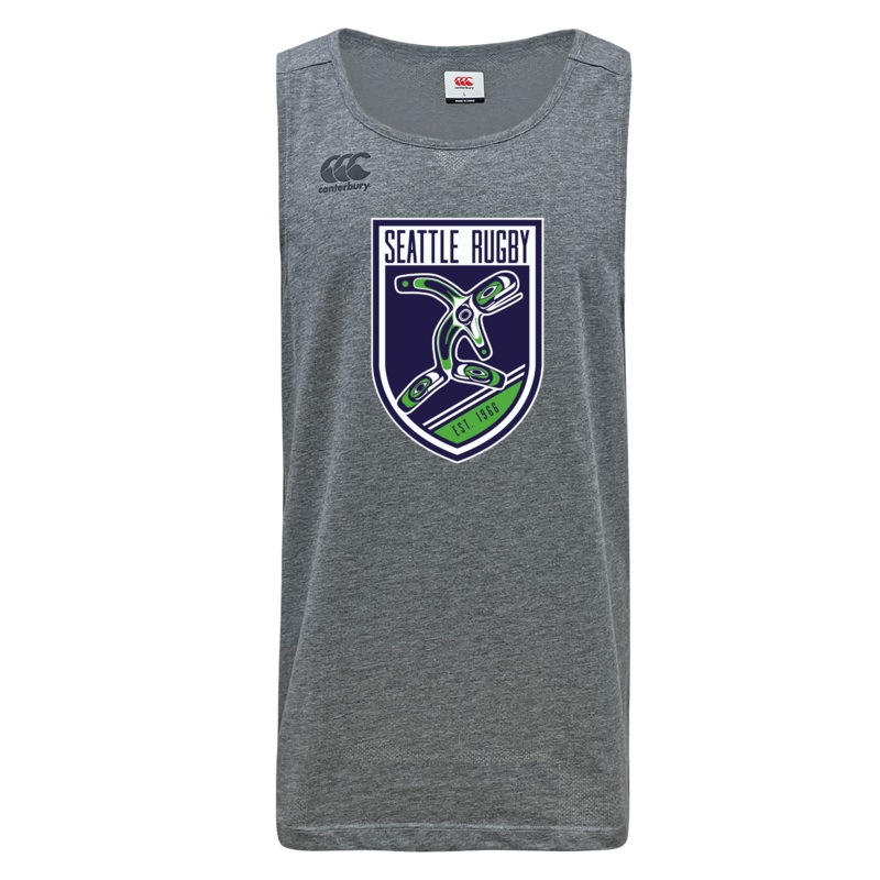 Seattle Rugby Club Tempo Vapodri Singlet by Canterbury XS Grey