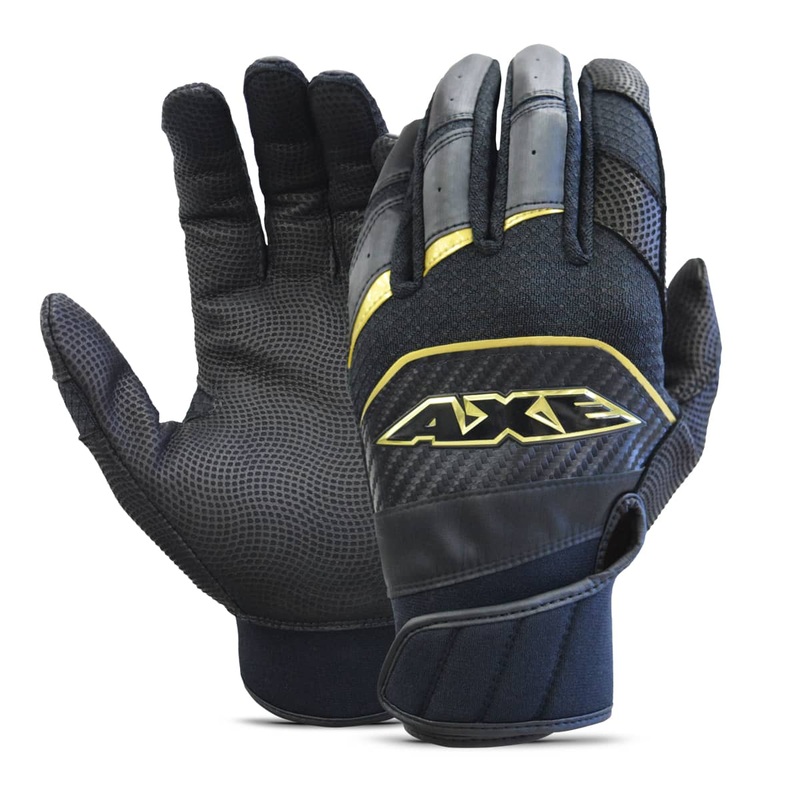 Axe Adult Pro-Fit Batting Gloves WHITE | GOLD L