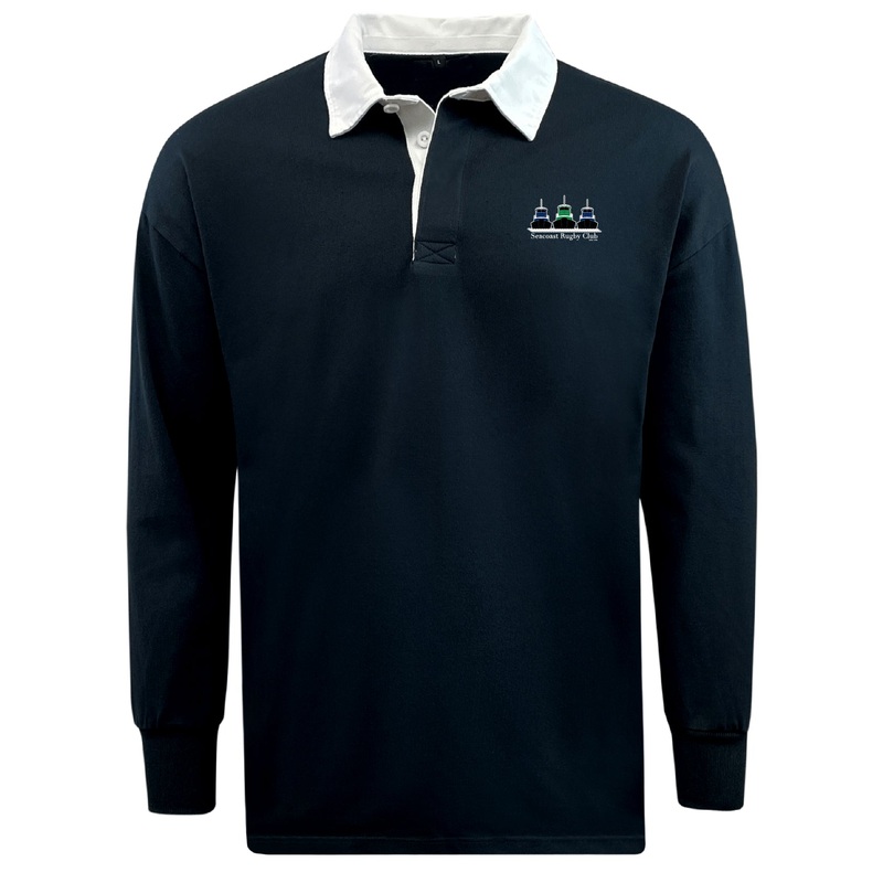 Seacoast Rugby Club Classic Long Sleeve Solid Rugby Jersey S Black