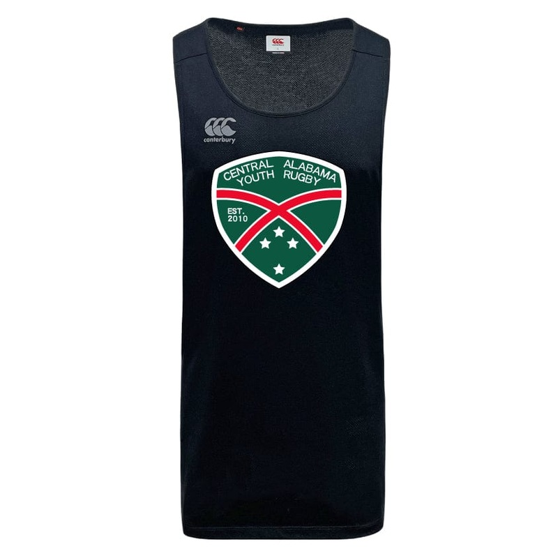 Central Alabama Youth Rugby Tempo Vapodri Singlet by Canterbury XS Black