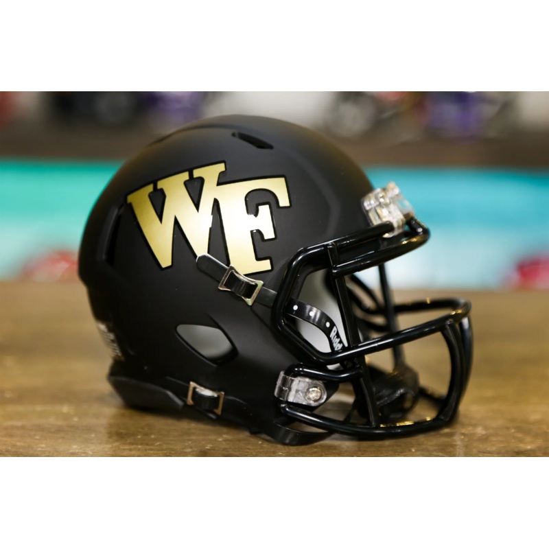 Wake Forest Demon Deacons Riddell Speed Mini Helmet – Matte Black