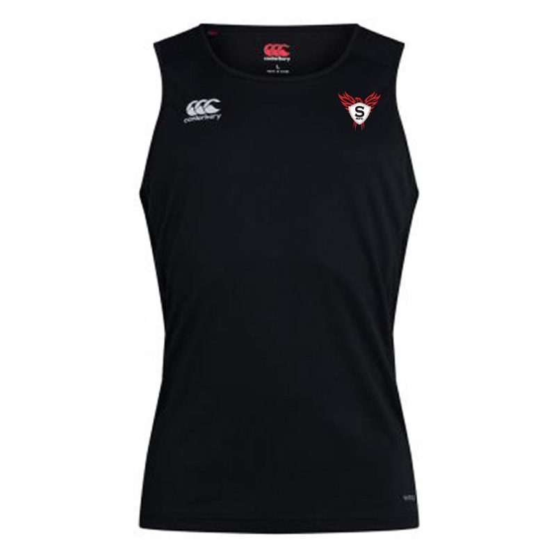 Superior Rugby Club Dry Singlet by Canterbury XS Black