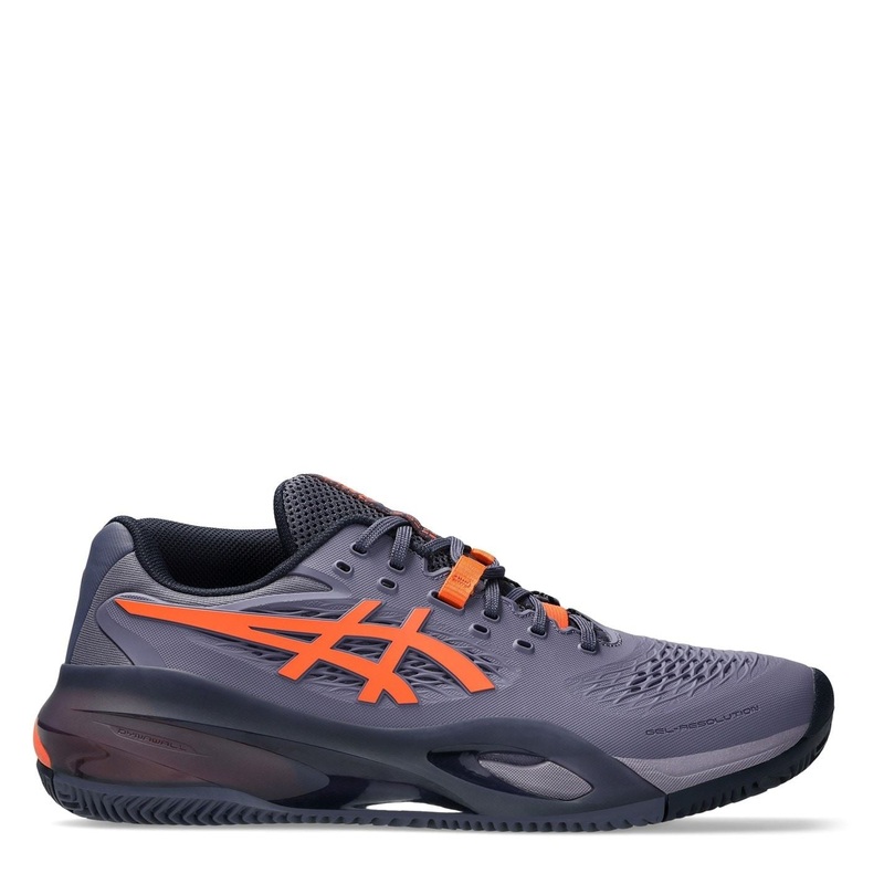 Asics Mens Gel Resolution X Clay Tennis Shoes 10 (45) Purple/Orange