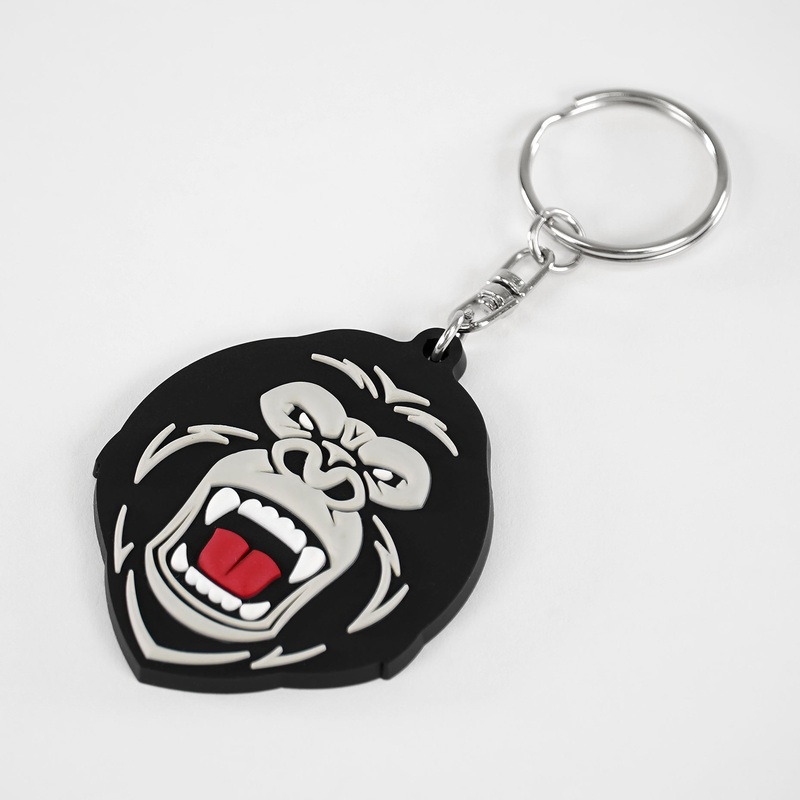 Gorilla Keychain one size Black