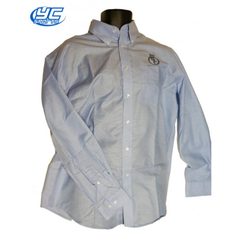 URNU Wales Long Sleeve Mens Light Blue Oxford Shirt 13 Ligh Blue