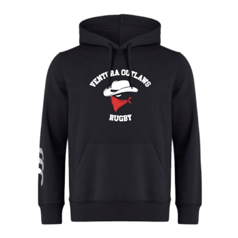 Ventura Outlaws Rugby Club Hoodie by Canterbury Y4 Black