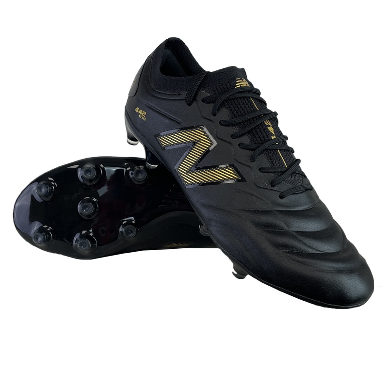 New Balance Wide 442 V2 Elite FG – Black/Metallic Gold 7 Black